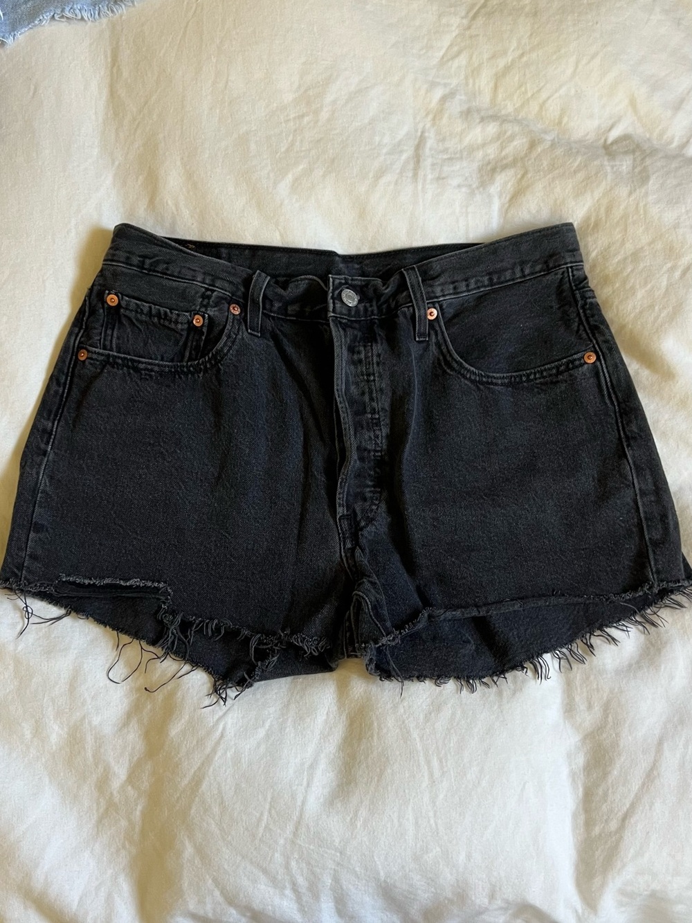 Button Fly Cut off Levis